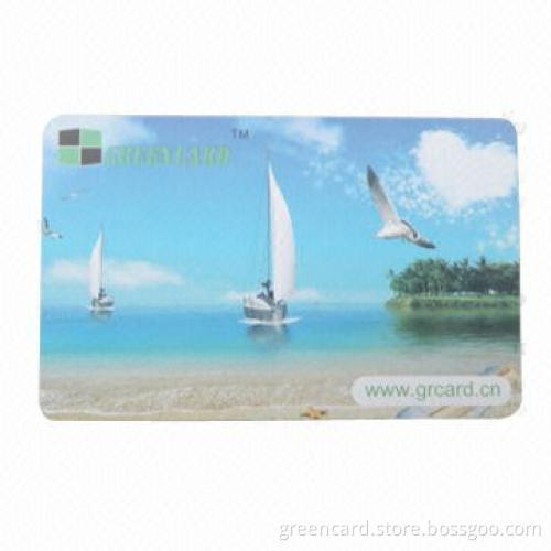 Contact IC Smart Card, Made of PVC Material with Thickness of 0.8mm